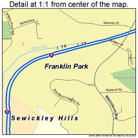 map of franklin pa|franklin park pennsylvania map.